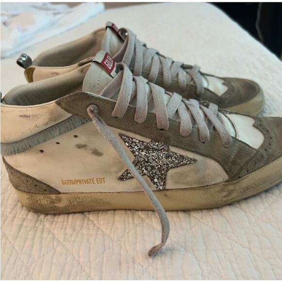 Golden Goose SSENSE Exclusive Off-White Midi Star Sneakers - Picture 10 of 11